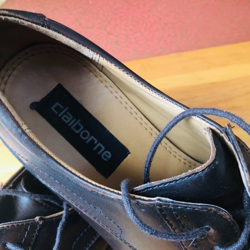 Claiborne Lace Up Brown Mens Oxford